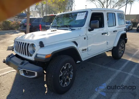 2025 Jeep Wrangler 4-Door Sahara 4X4 z USA, uszkodzony, nr VIN 1C4PJXEN8SW508273